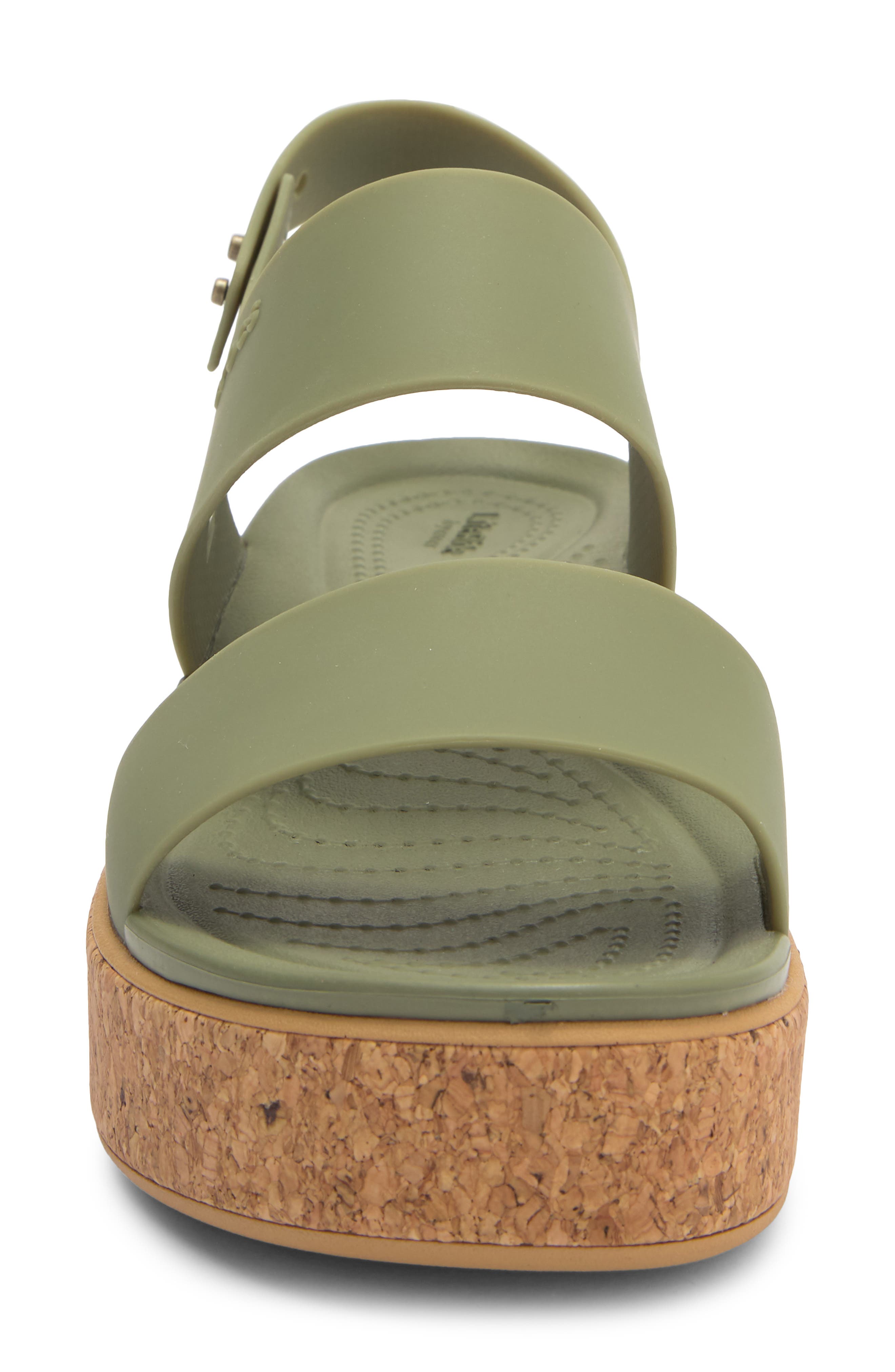 Brooklyn Cork Low Platform Wedge Sandal, Alternate, color, CARGO