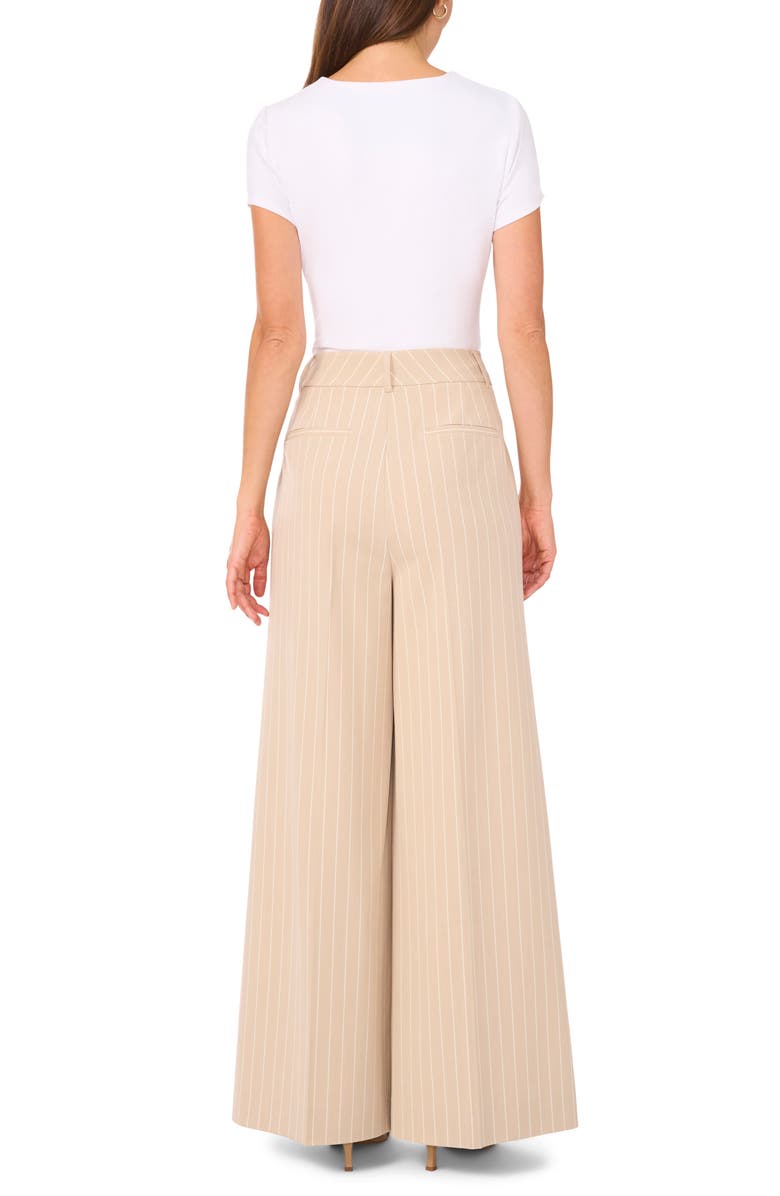 Halogen<sup>®</sup> Pinstripe Wide Leg Pants, Alternate, color, Oxford Tan