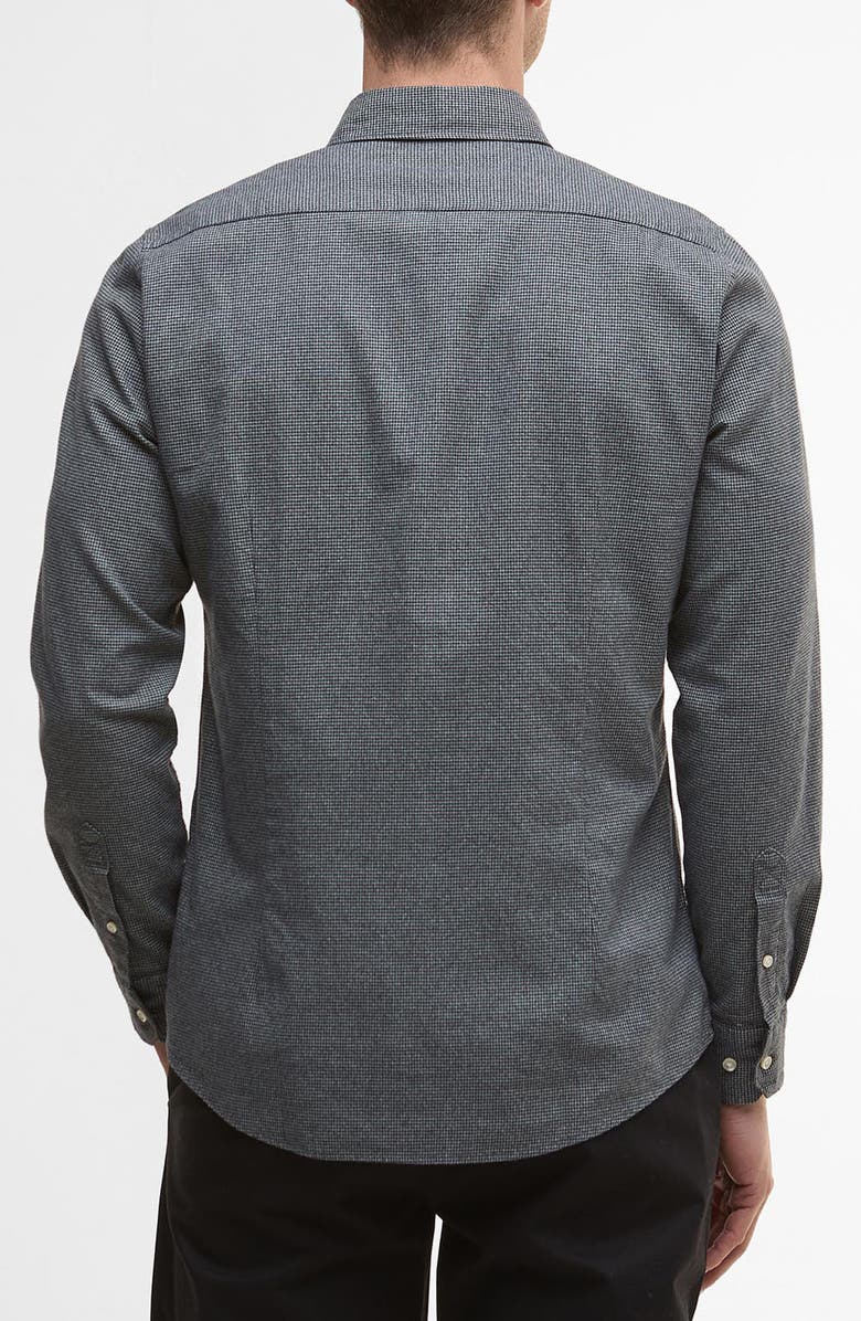 Barbour Turner Houndstooth Button-Down Shirt, Alternate, color, Grey Marl