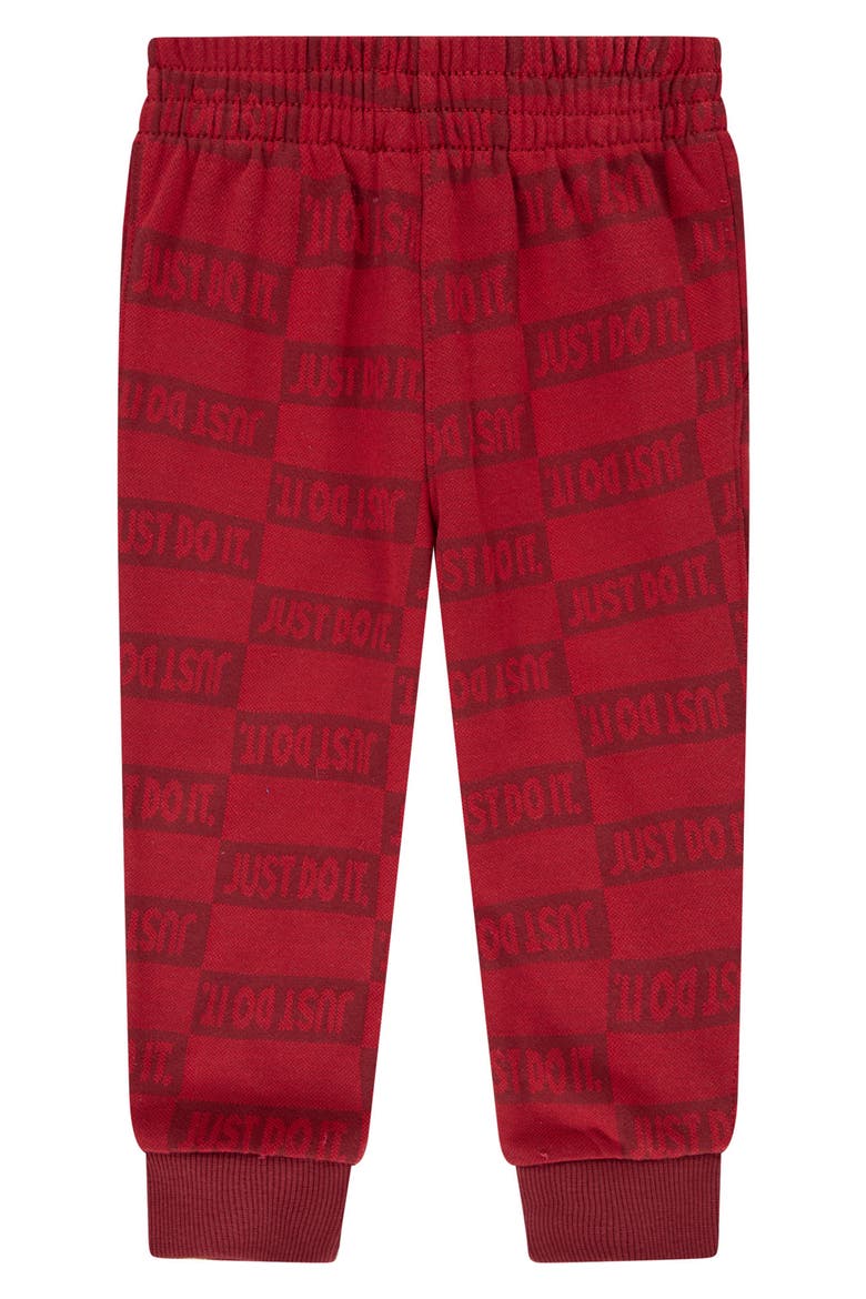 Kids' Textured Club Fleece Joggers, Alternate, color, GYM RED