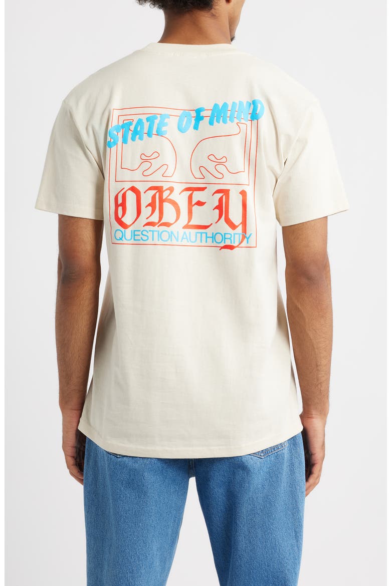 State of Mind Cotton Graphic T-Shirt, Alternate, color, CREAM