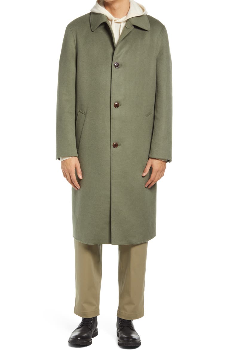 Powpow Wool Blend Car Coat, Alternate, color, PALE GREEN
