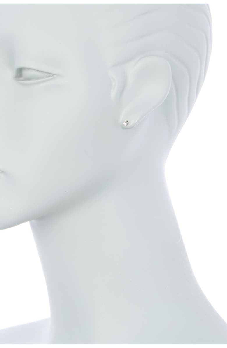 EFFY 14K White Gold Prong Set Round Cut Diamond Stud Earrings - 0.15 ctw, Alternate, color, White