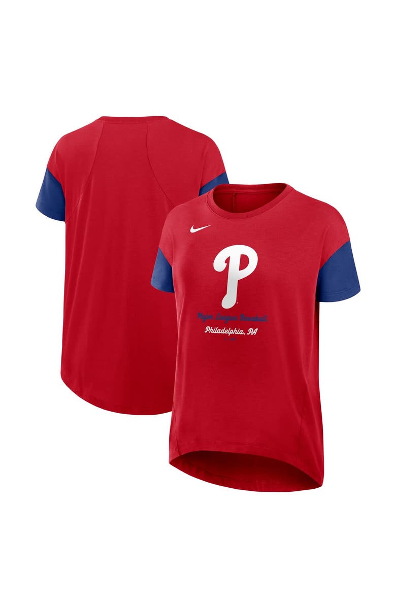 Nike Women's Nike Red Philadelphia Phillies Flowy T-Shirt, Main, color, Red