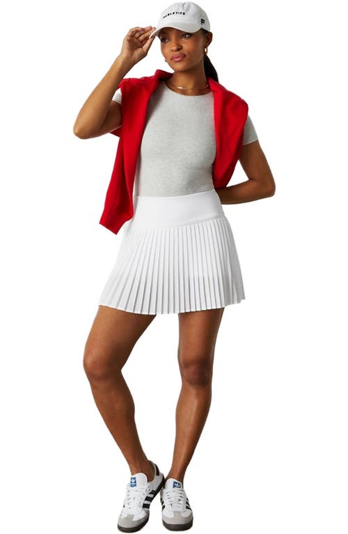 Fabletics Hot Shot Pleated Skirt In White