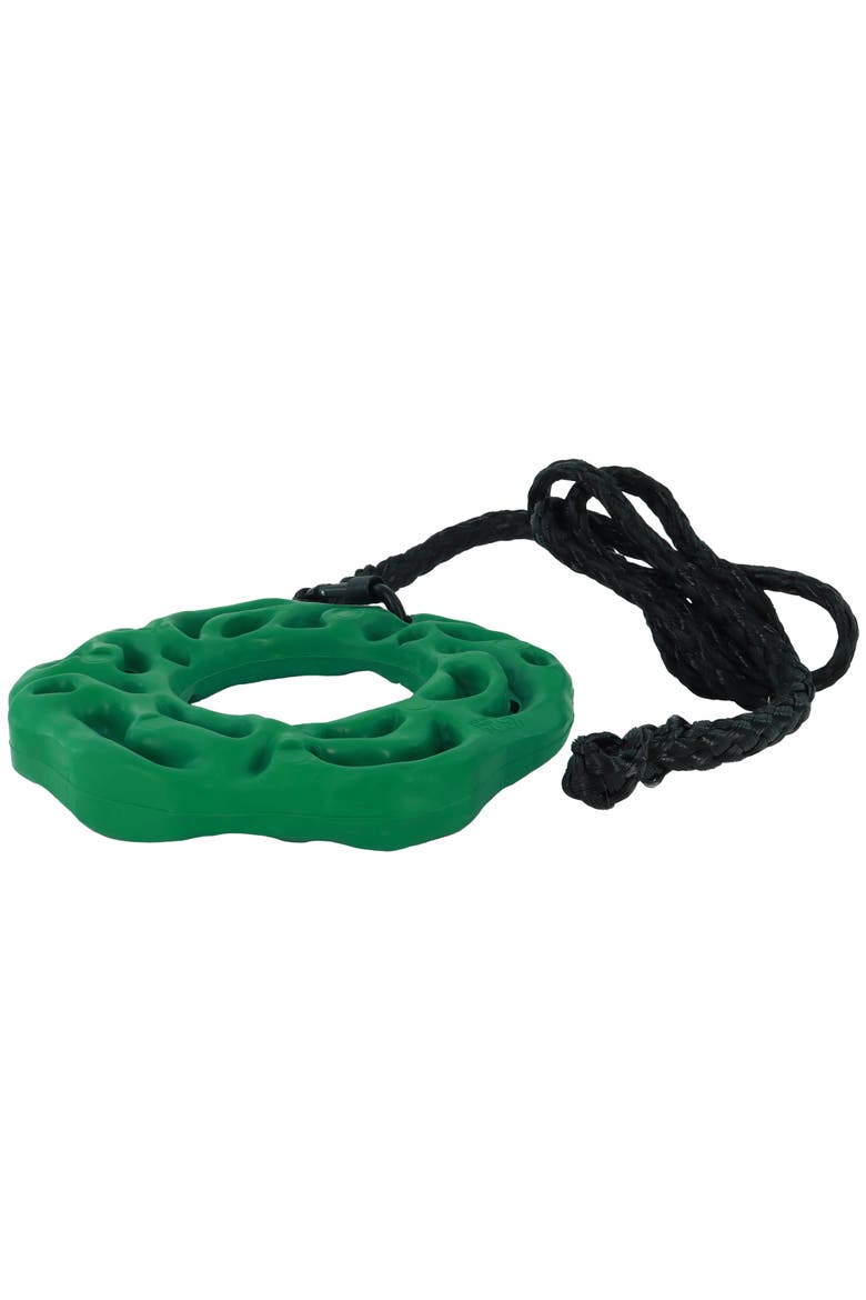 Luna Ring, Horse Equine, 9 Inchs Green, Rubber Treat Puzzle Toy, Main, color, Green