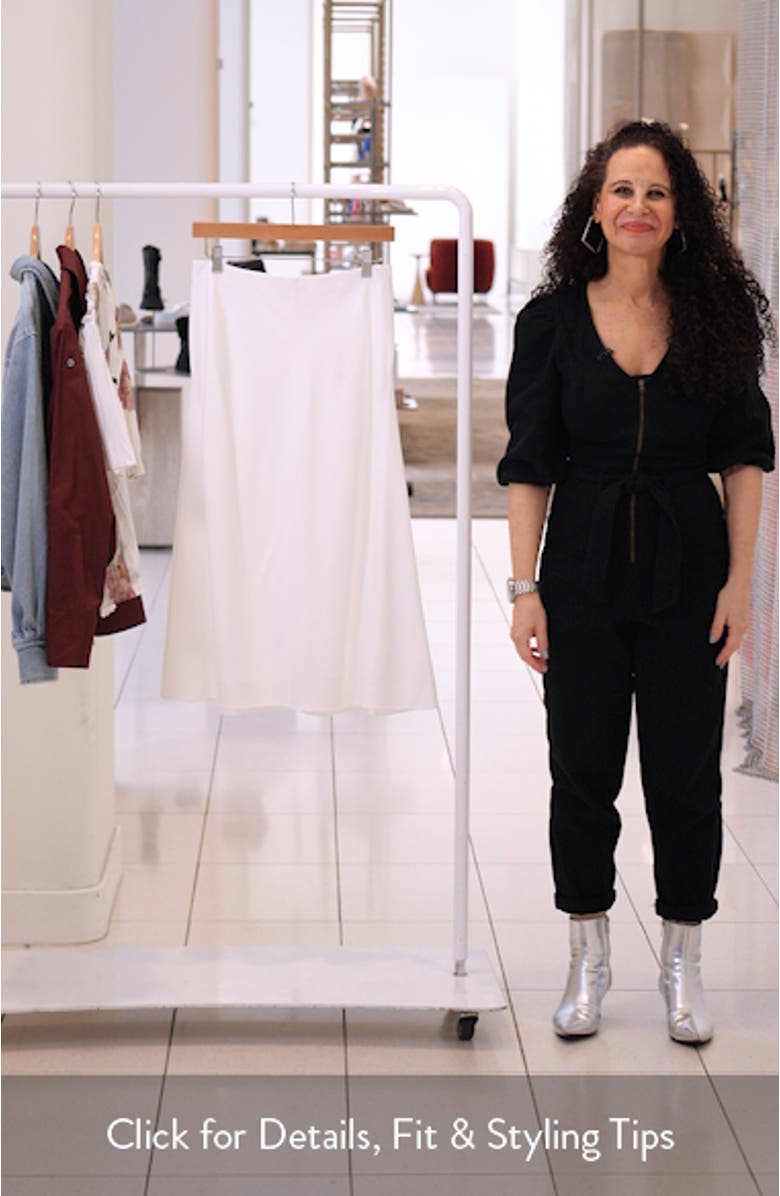 Bias Cut Full Midi Skirt, sales video thumbnail