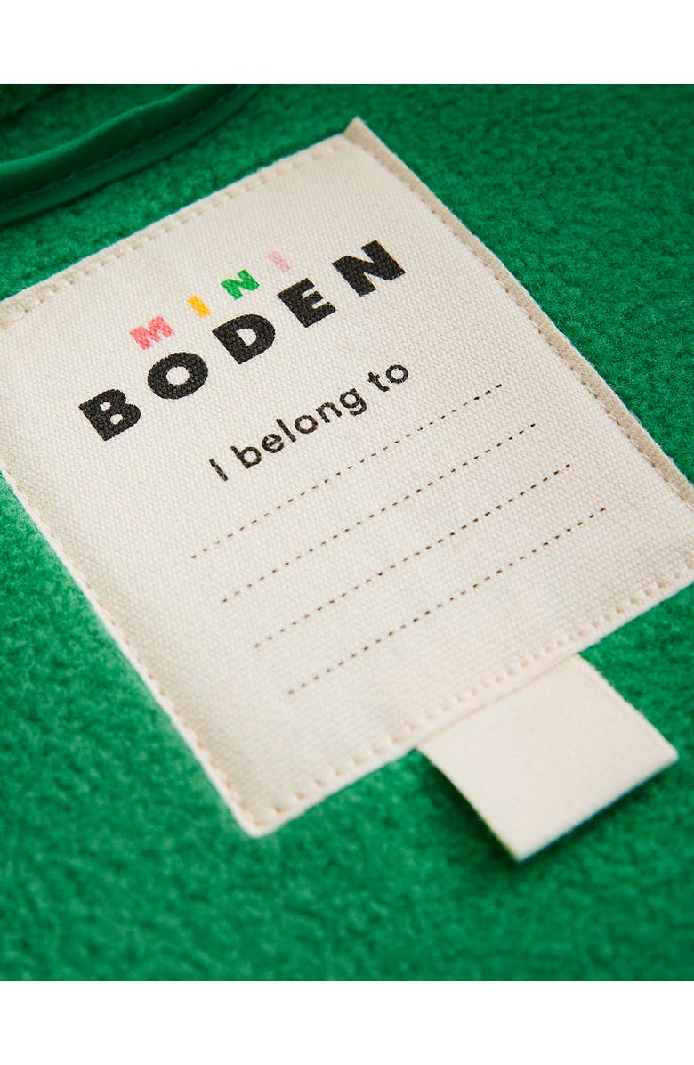 Mini Boden Kids' Windproof Fleece Zip-Up Jacket, Alternate, color,