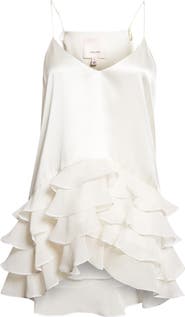 Cinq à Sept Cabrina Silk Ruffle Top