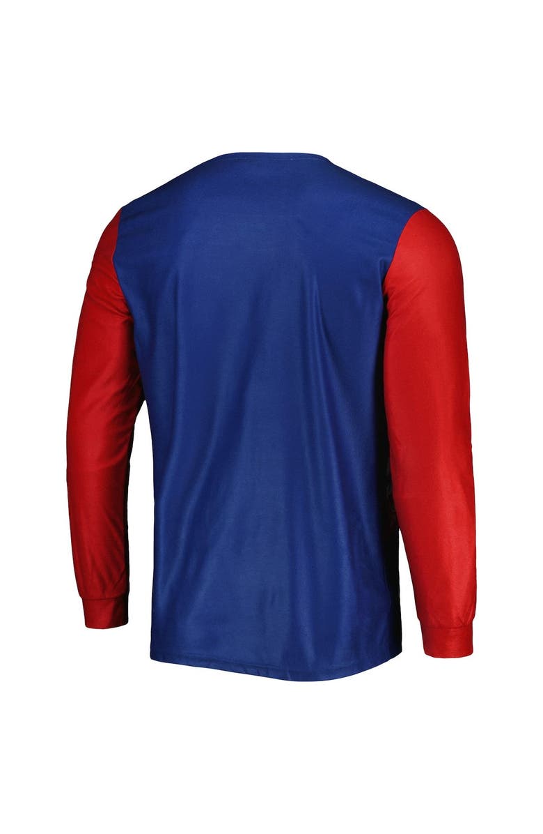 FOCO Men's FOCO Navy New York Giants Team Ugly Pajama Set, Alternate, color,