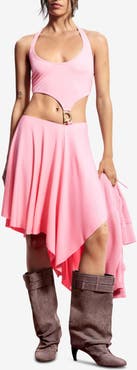 Desigual Cutout Halter Dress