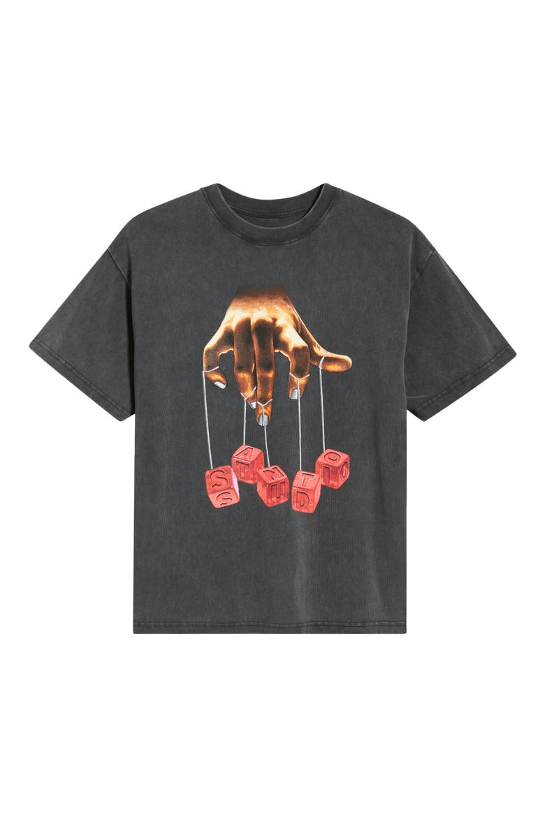 Dice Hand Graphic T-Shirt, Alternate, color, VINTAGE BLACK