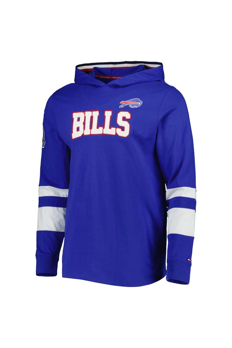 Men's Tommy Hilfiger Royal/White Buffalo Bills Alex Long Sleeve Hoodie T-Shirt, Alternate, color, Royal