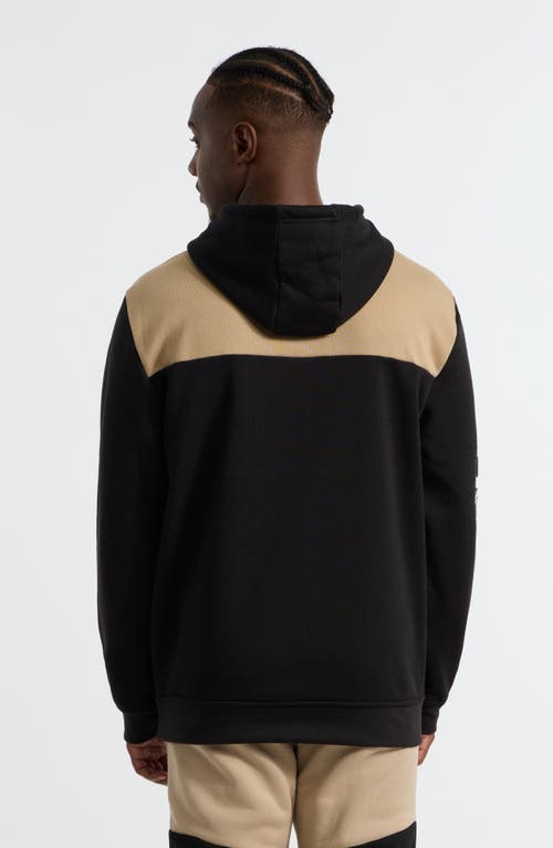 Ecko Unltd . Prosperous Zip-up Hoodie In Black/taupe