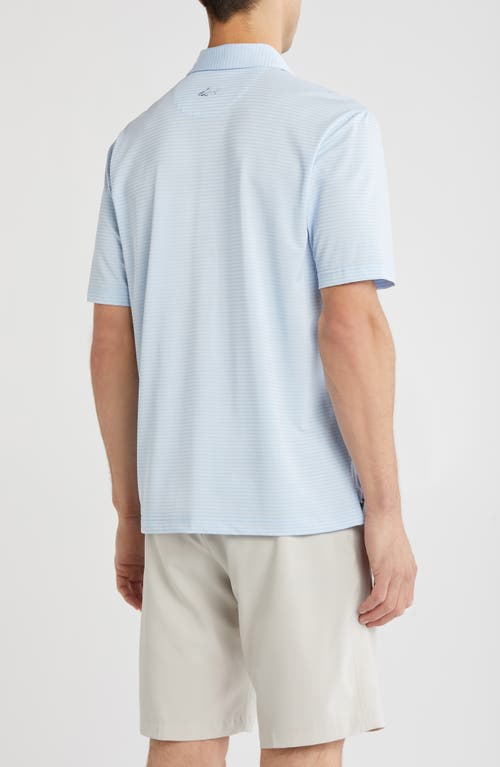 Greg Norman Feeder Stripe Oyster Piqué Knit Polo