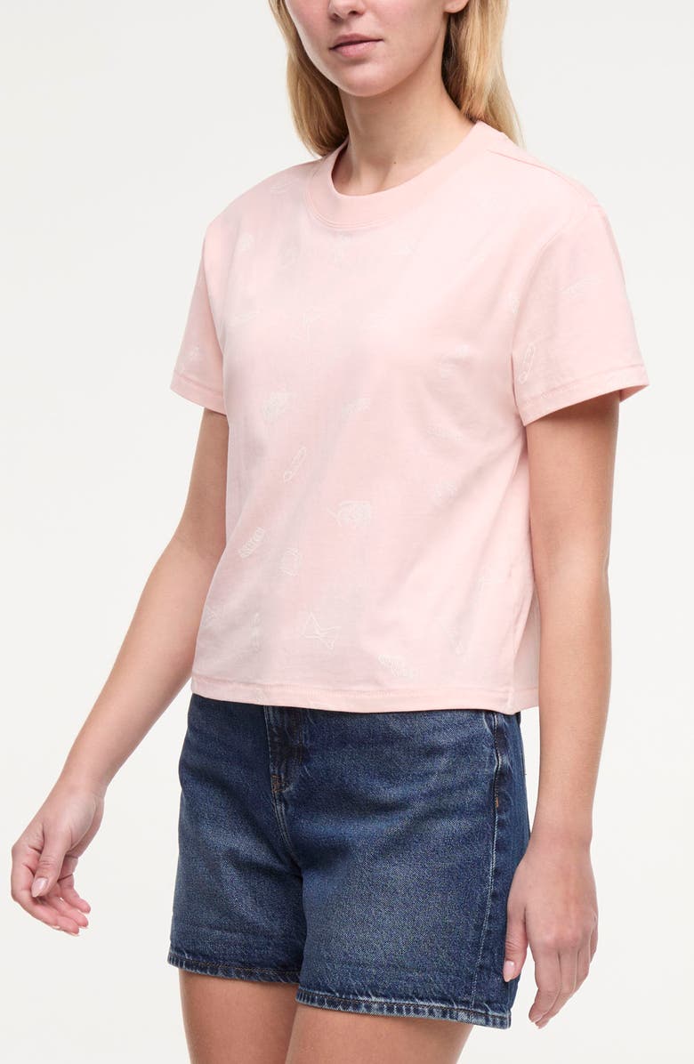 Wildfox Jaime Pasta Lover Graphic T-Shirt, Alternate, color, Chintz Rose