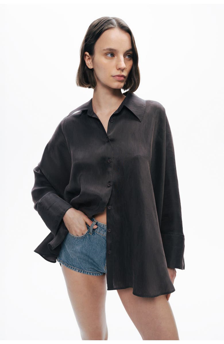 Nocturne Embroidered Flowy Shirt, Main, color, 