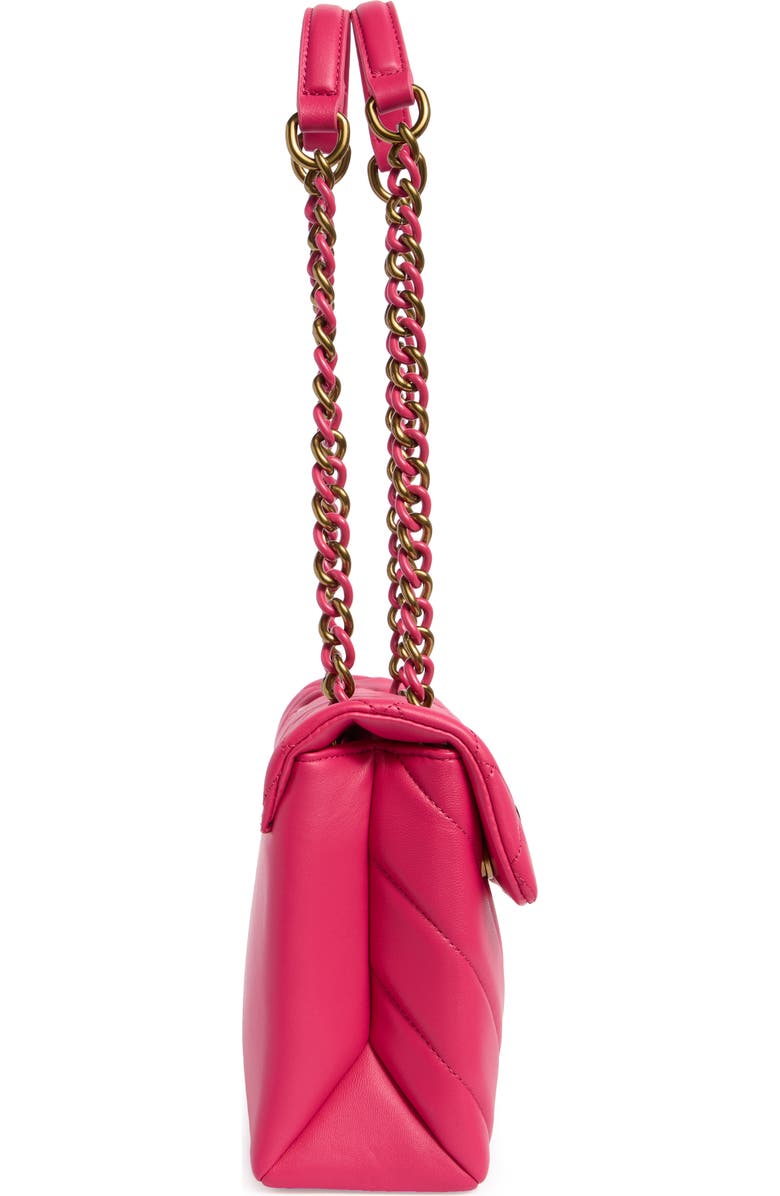 Kurt Geiger London Kensington Quilted Convertible Shoulder Bag, Alternate, color, Pink Comb