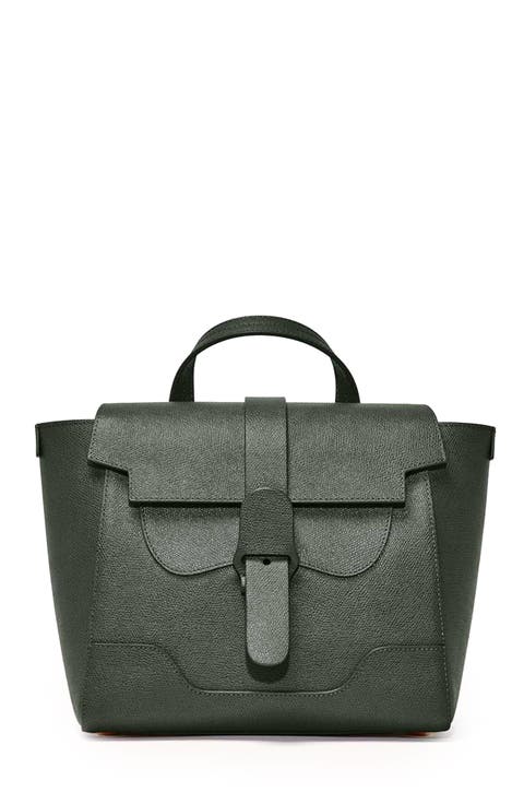 Midi Maestra Pebbled Leather 4-Way Convertible Handbag