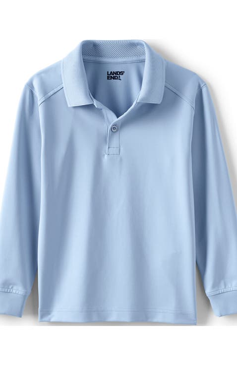 School Uniform Kids Long Sleeve Rapid Dry Polo Shirt