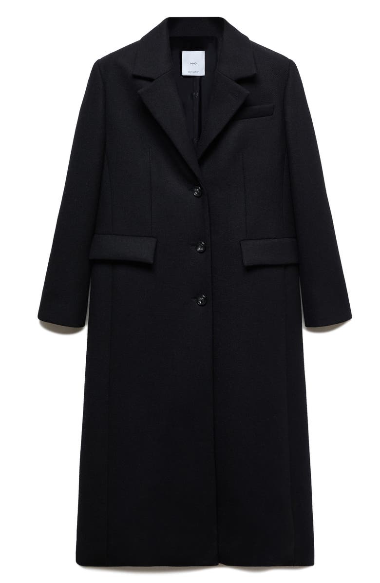 MANGO Wool Blend Topcoat, Alternate, color, 
