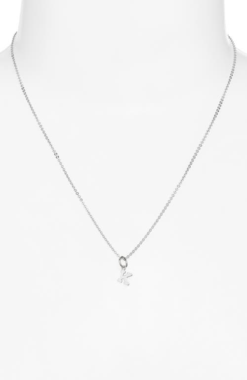Nashelle Initial Pendant Necklace In Sterling Silver - K