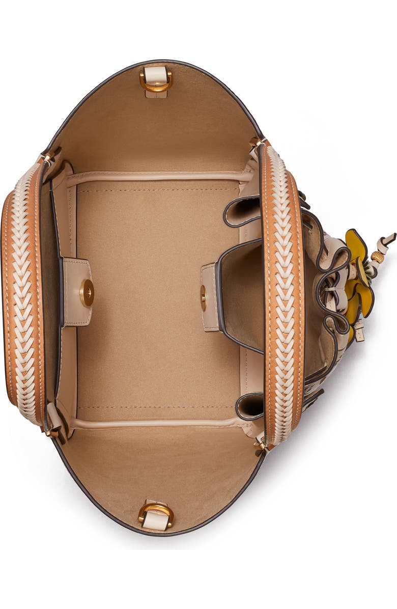 Tory Burch McGraw Braided Monogram Crossbody Bag, Alternate, color,