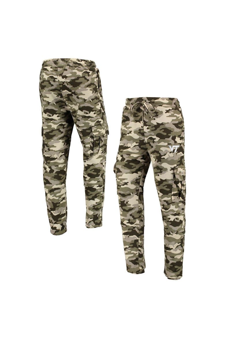 Men's Colosseum Camo Virginia Tech Hokies OHT Military Appreciation Code Fleece Pants, Alternate, color, Camo