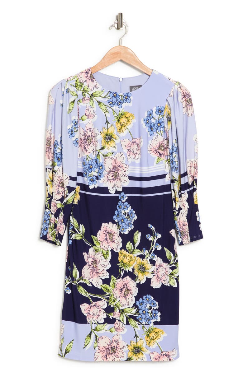 Vince Camuto Floral Shift Dress, Alternate, color, 