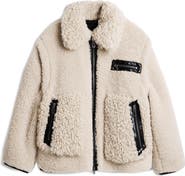 Desigual Faux Shearling Bomber Jacket