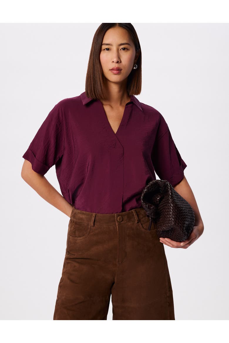 Sasha Relaxed Shirt, Alternate, color, Fig