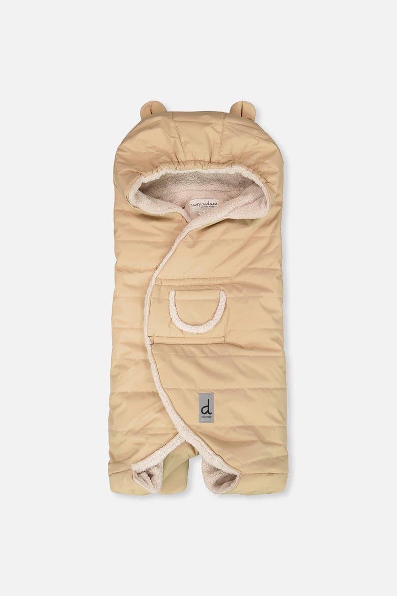 Bear Ear Hood Nido Baby Wrap for Bassinet Car Seats and Strollers, Main, color, Beige