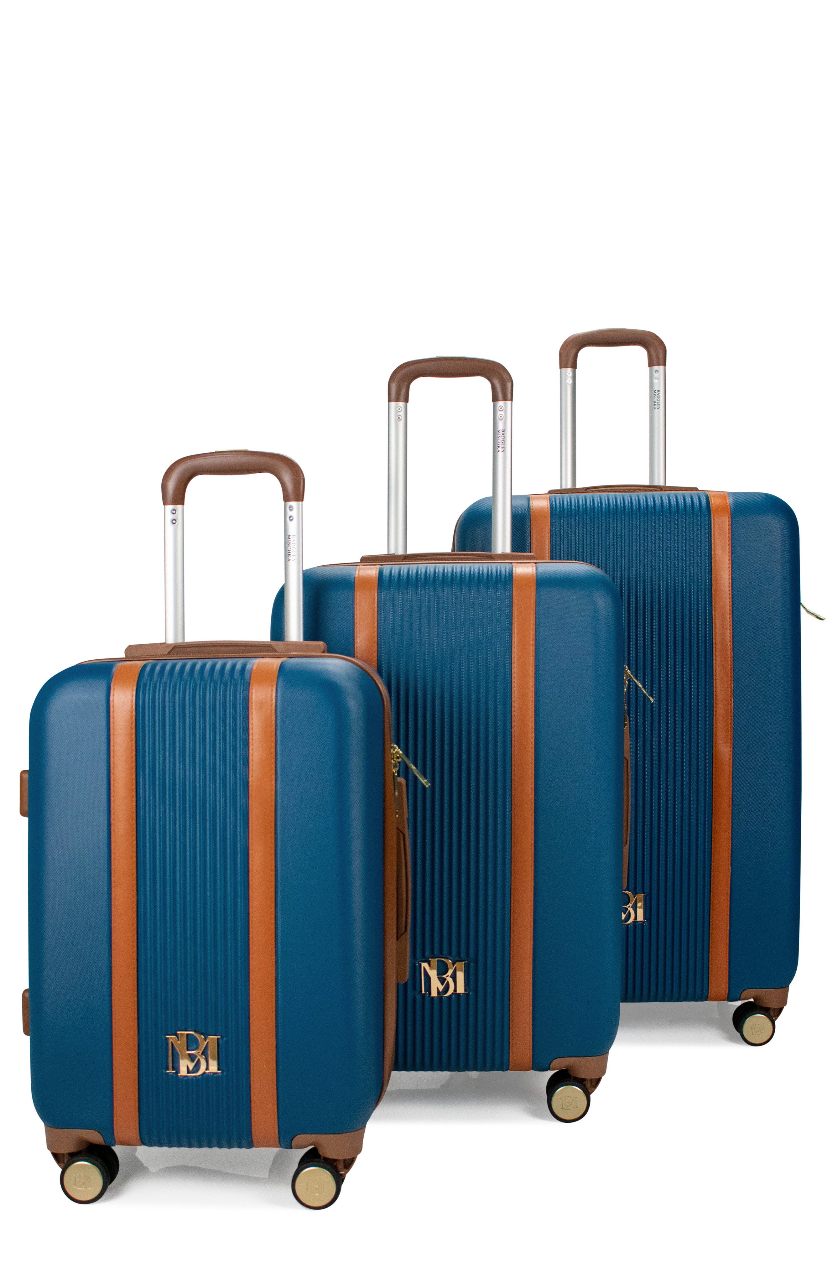 Badgley Mischka Collection Mia Hardshell 3-Piece Luggage Set, Main, color, 