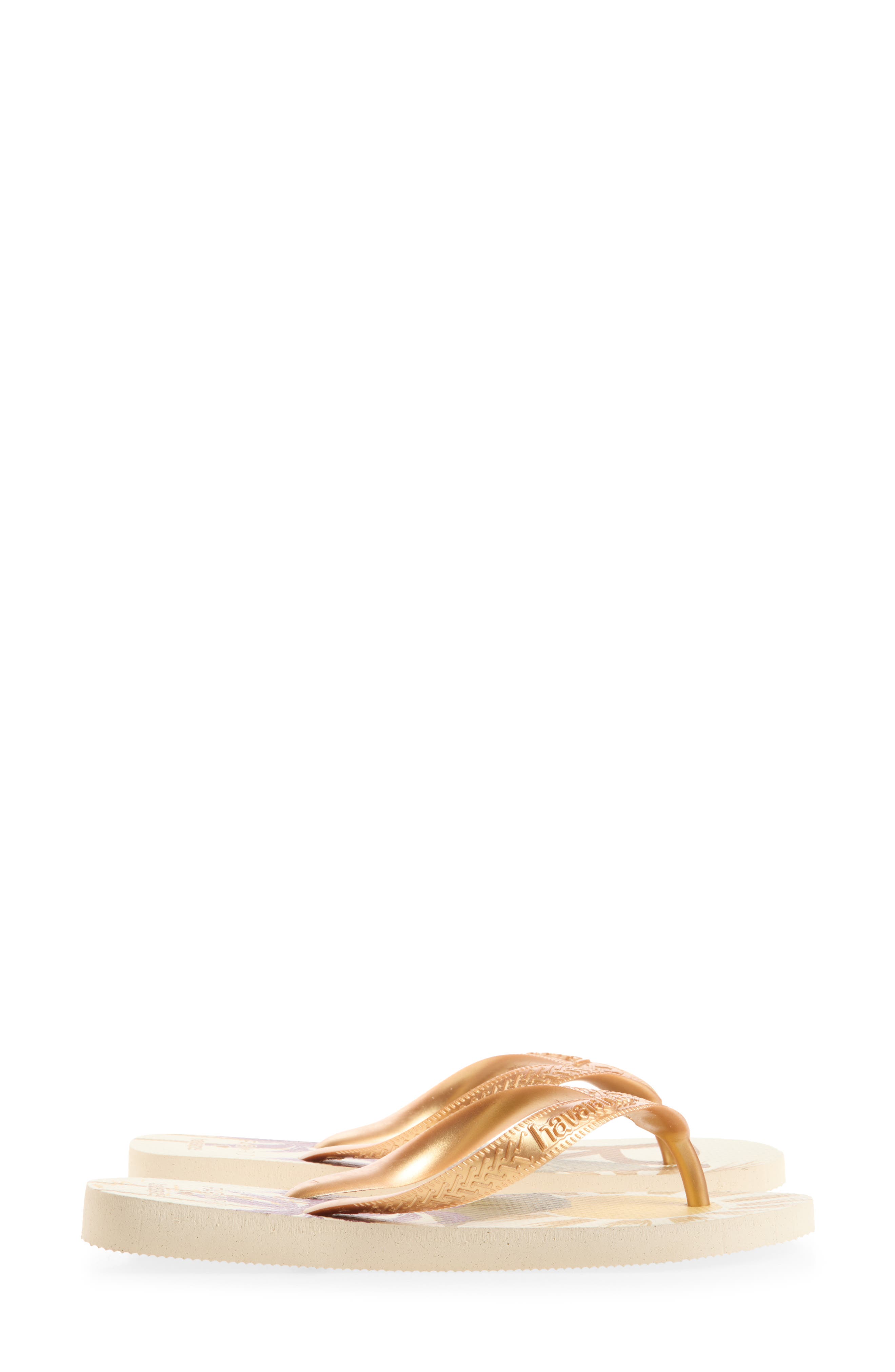 x FARM Rio Classic Flip Flop, Alternate, color, BEIGE STRAW