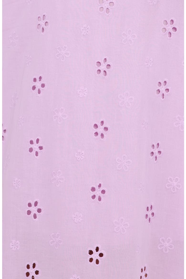 Narcissa Eyelet Sleeveless Midi Dress, Alternate, color, LILAC
