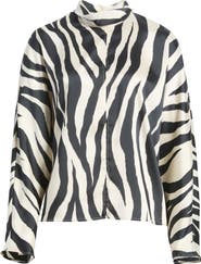 MANGO Fresa Mock Neck Top