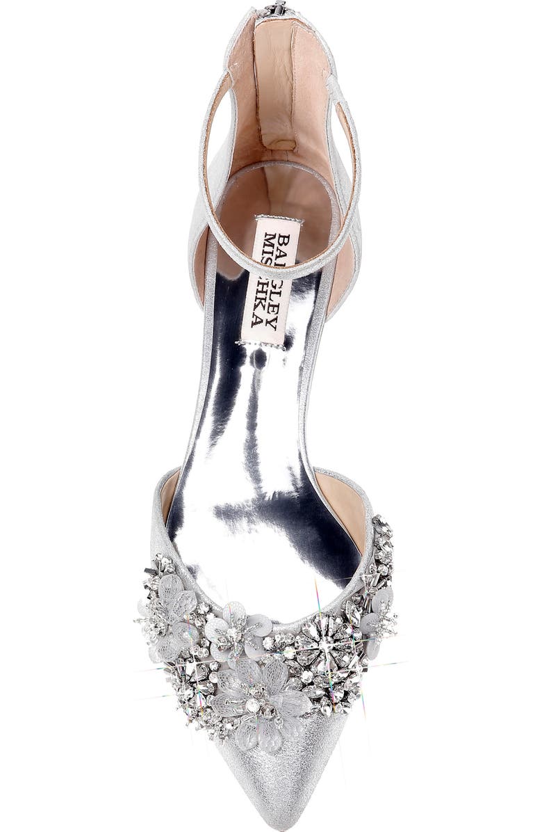 Badgley Mischka Collection Badgley Mischka Abby Ankle Strap Flat, Alternate, color,