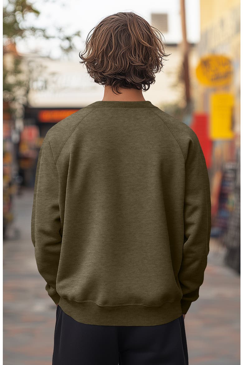 Ghost Fleece Sweatshirt, Alternate, color, Heather Olive