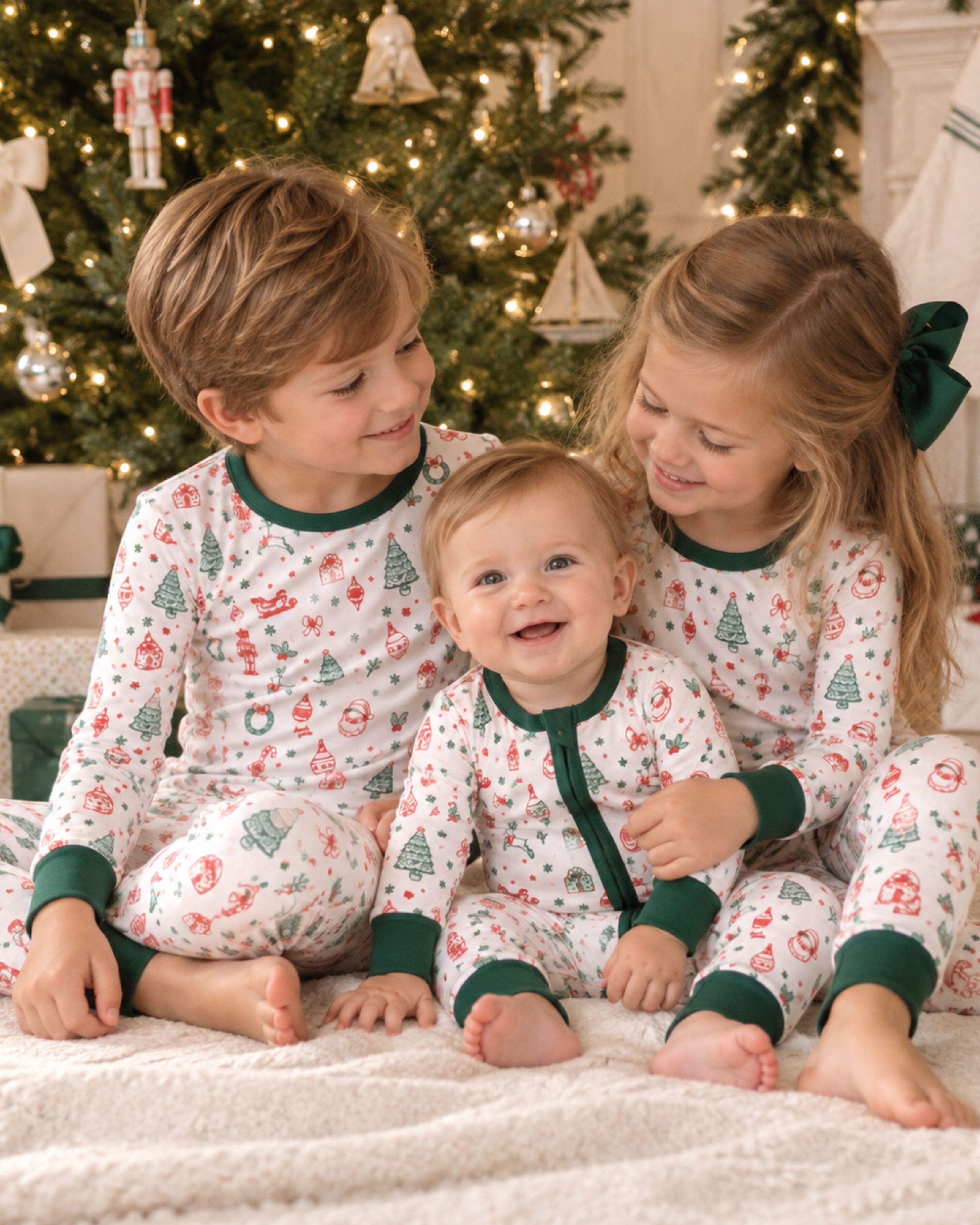 Bits & Bows Dear Santa Two-piece Pajama Set (baby) | Nordstrom