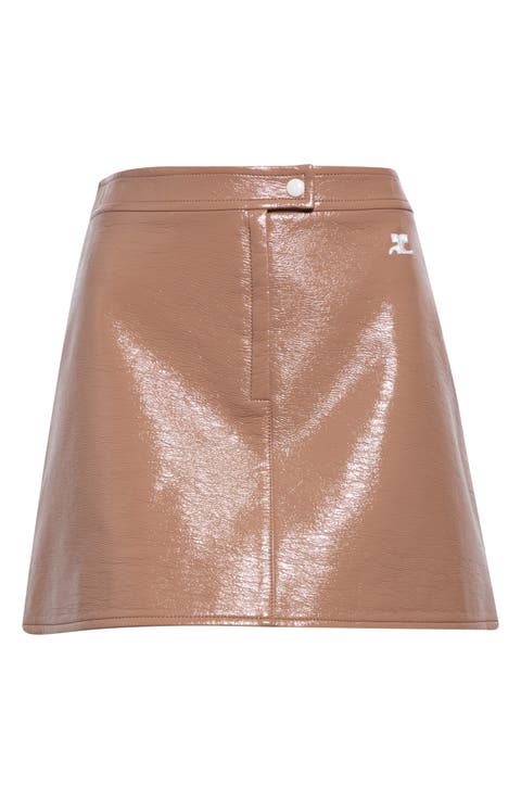 Re-Edition Vinyl Miniskirt