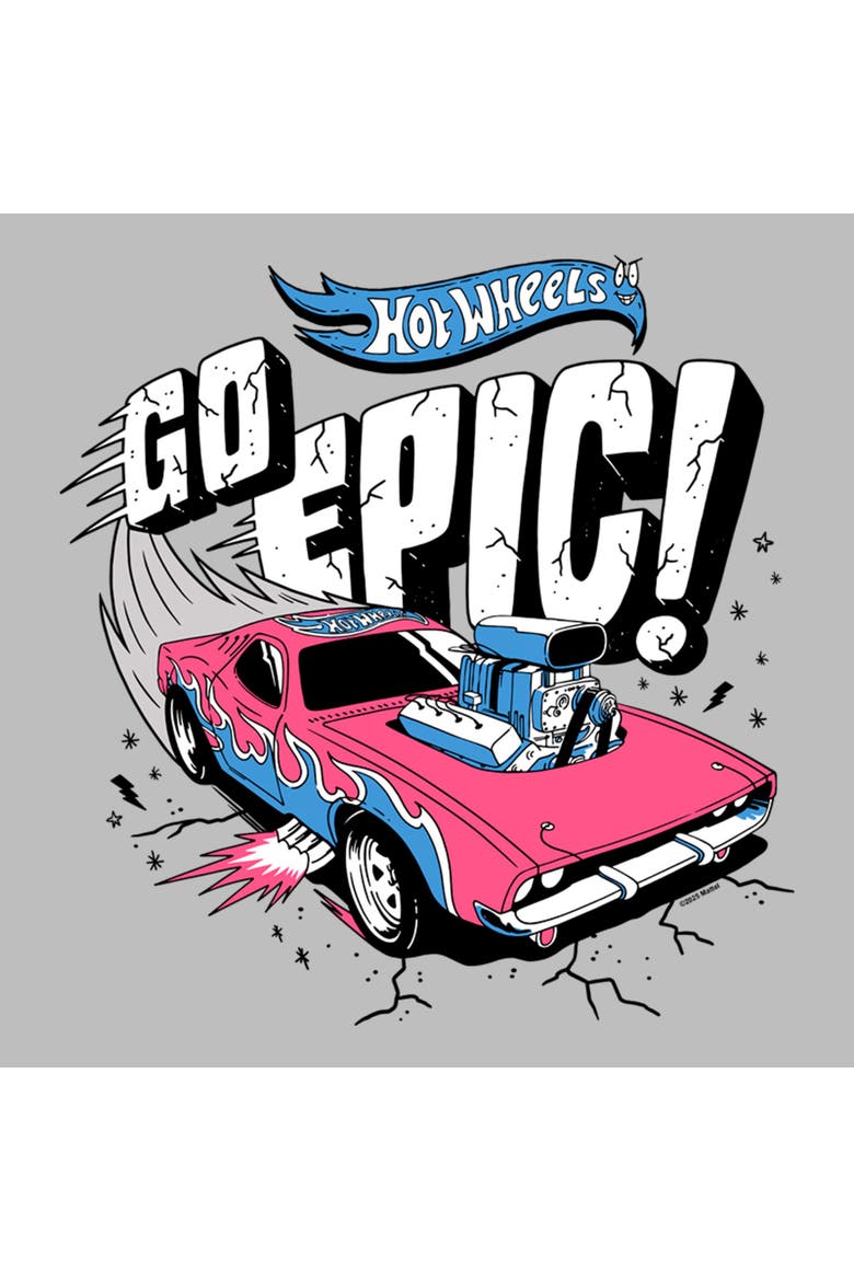 Boy's Hot Wheels Go Epic Retro Car  Graphic T-Shirt, Alternate, color, Sport Grey