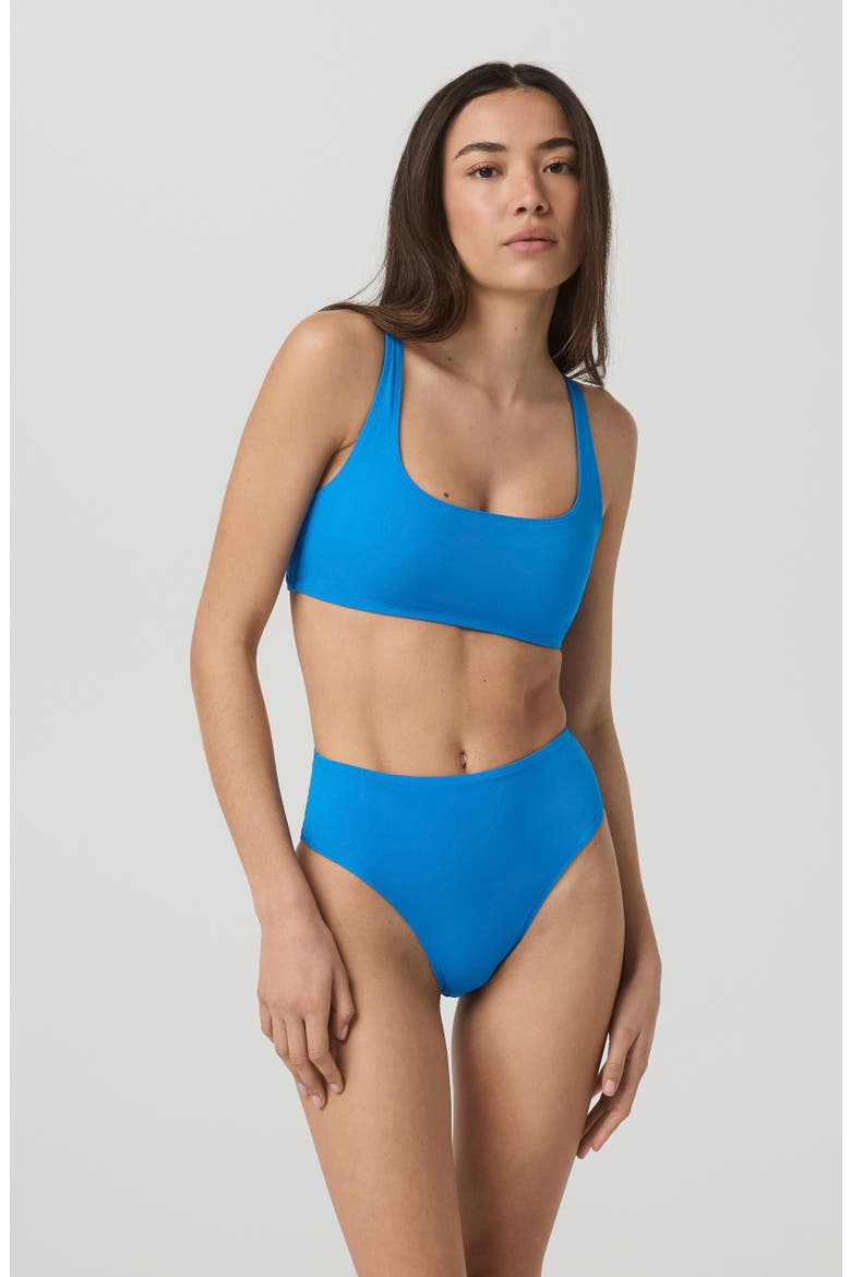 High Waist Bikini Bottoms, Alternate, color, REGATTA BLUE