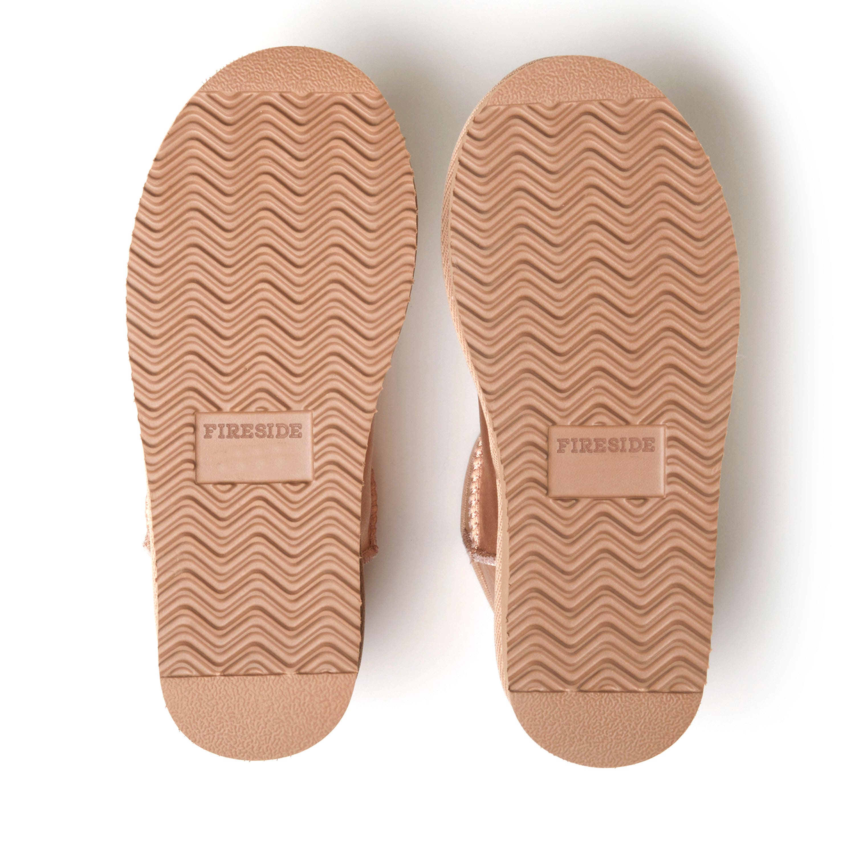 DEARFOAMS Fireside Kingston Genuine Shearling Platform Bootie, Alternate, color, Rose Gold