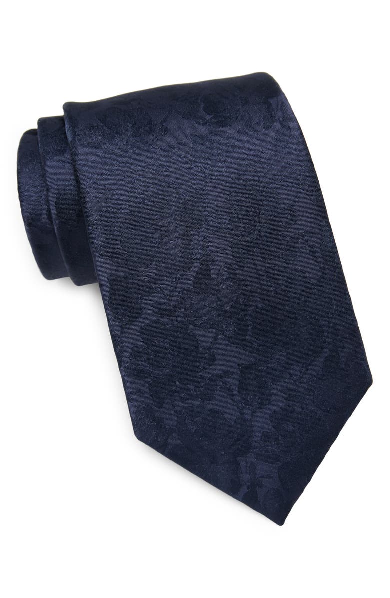 Michael Kors Carman Floral Solid Tie, Main, color, 