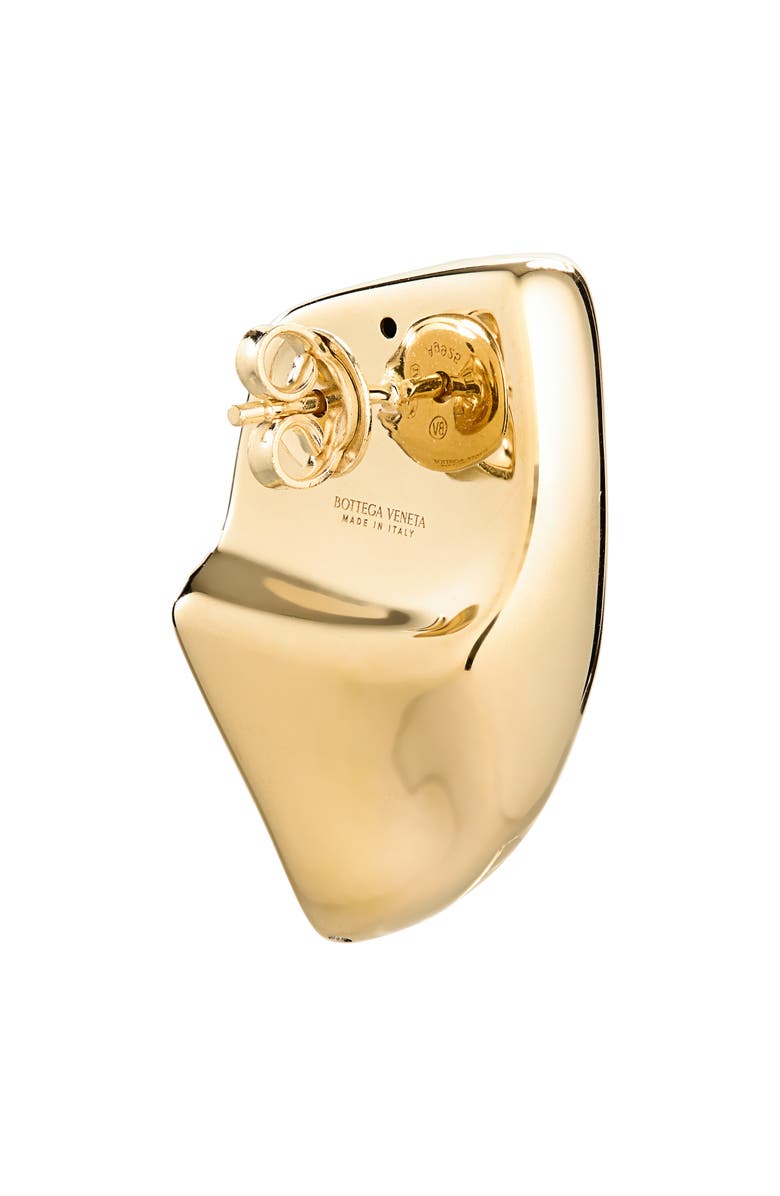 Bottega Veneta Small Prisma 18K Gold Plate Earrings, Alternate, color, 8120 Yellow Gold