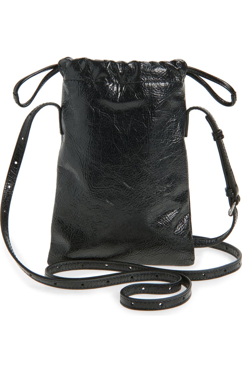 Balenciaga Shopper Phone Holder, Alternate, color, 1090 Black/ L White