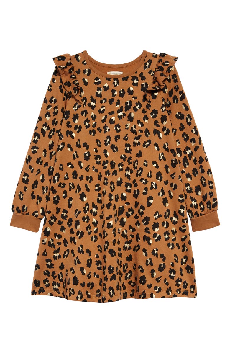 Tucker + Tate Kids' Ruffle Fleece Dress, Main, color,