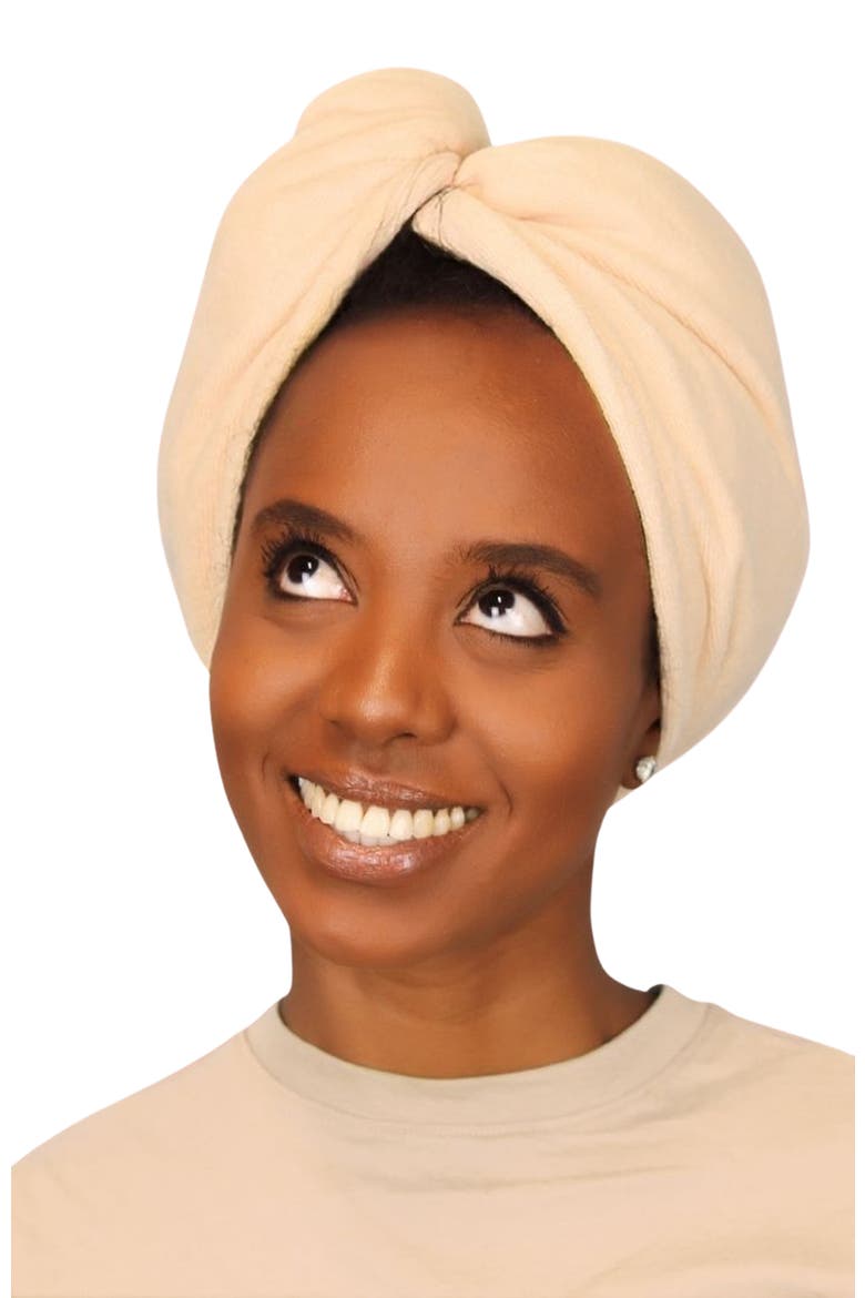 Microfiber Hair Wrap, Alternate, color, Sand
