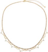 BY ADINA EDEN CZ Fringe Layer Choker Necklace