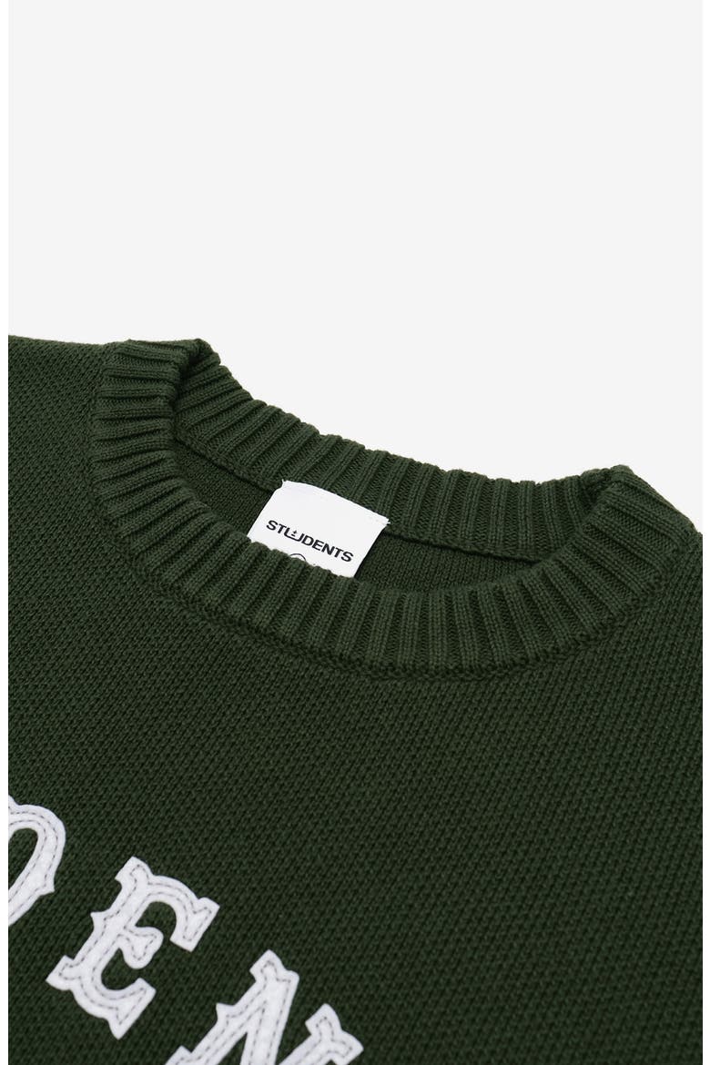 Oakridge Graphic Crewneck Sweater, Alternate, color, PINE